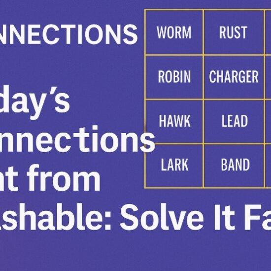 Today’s Connections Hint from Mashable 1